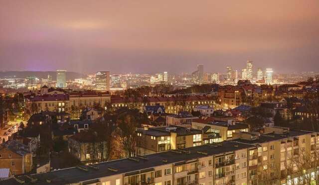 Апартаменты Helios apartment in Vilnius skyscraper Вильнюс-10